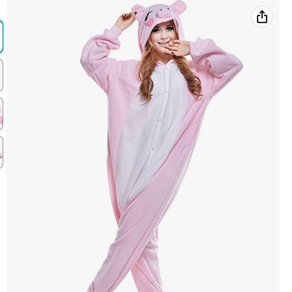 WOTOGOLD® Pig Costume/Unisex Adult Pajamas in L - Picture 1 of 6